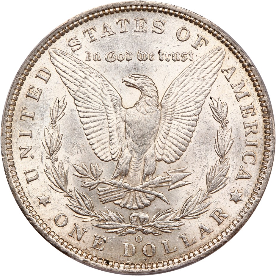 image for: Top 100 VAM: 1887-O $1 PCGS MS62 (VAM-5, Doubled Stars)