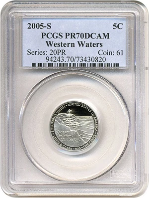 image for: 2005-S 5c Western Waters PCGS Proof 70 DCameo