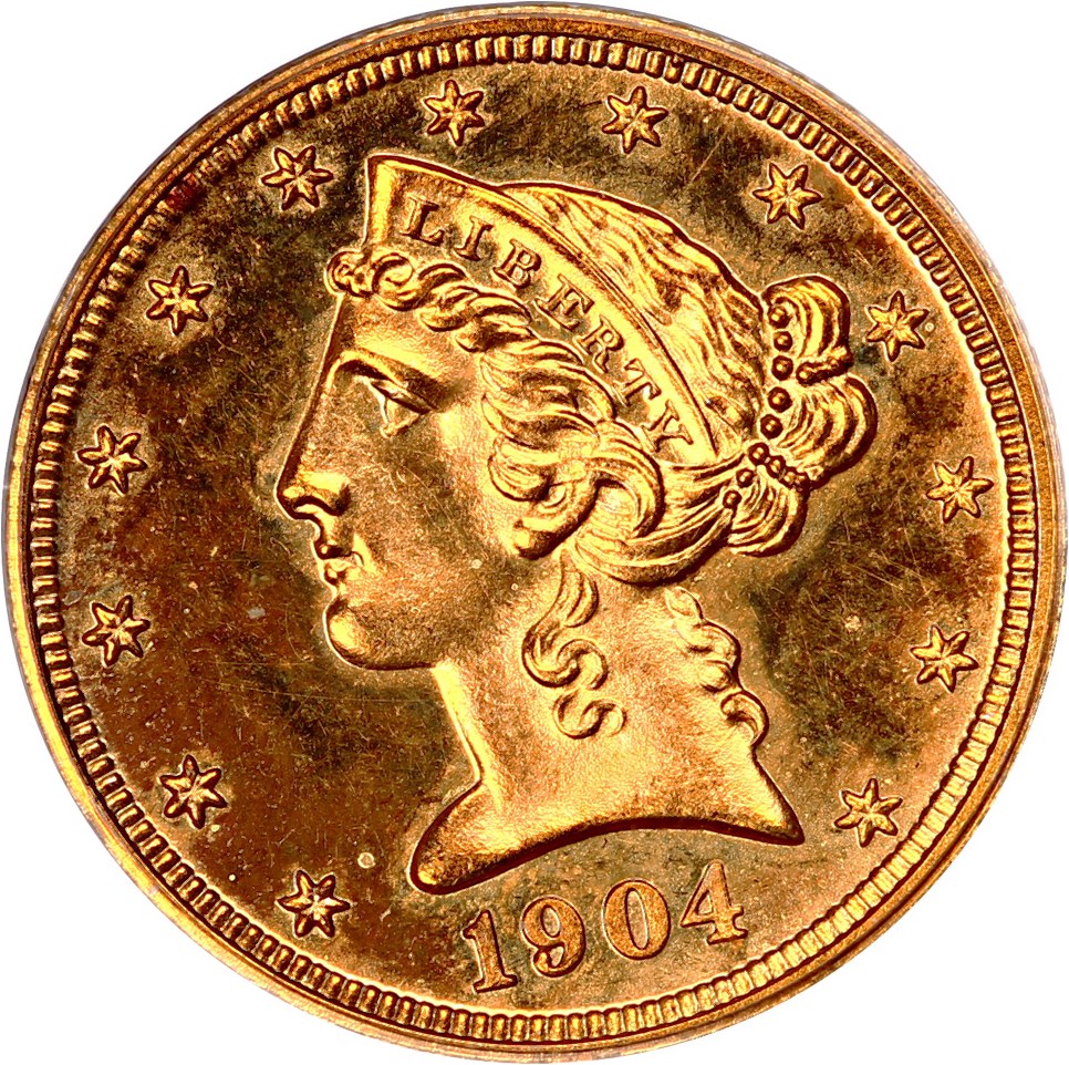 image for: 1904 $5 PCGS Proof 62 (OGH)