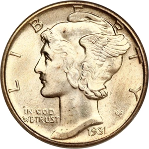 image for: 1931 10c PCGS MS64 (OGH)