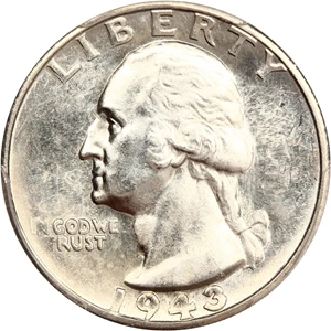 image for: 1943-S 25c PCGS/CAC MS65 (Doubled Die Obverse)