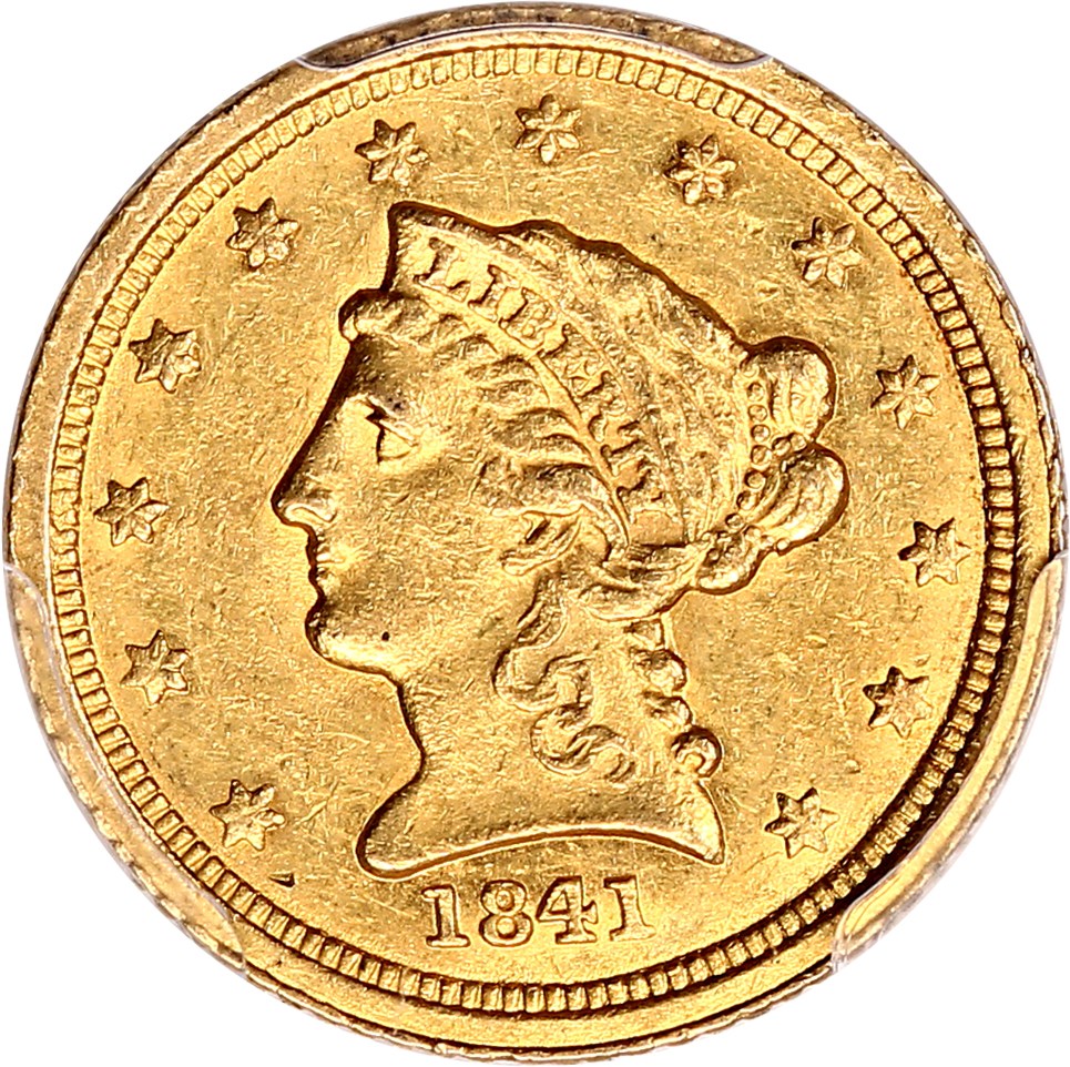 image for: 1841-C 2 1/2 PCGS/CAC AU58