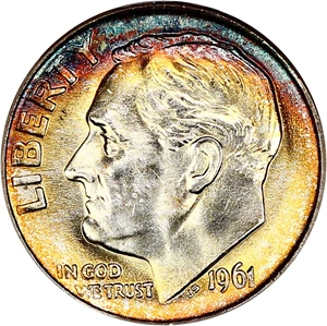 image for: 1961 10c NGC MS66