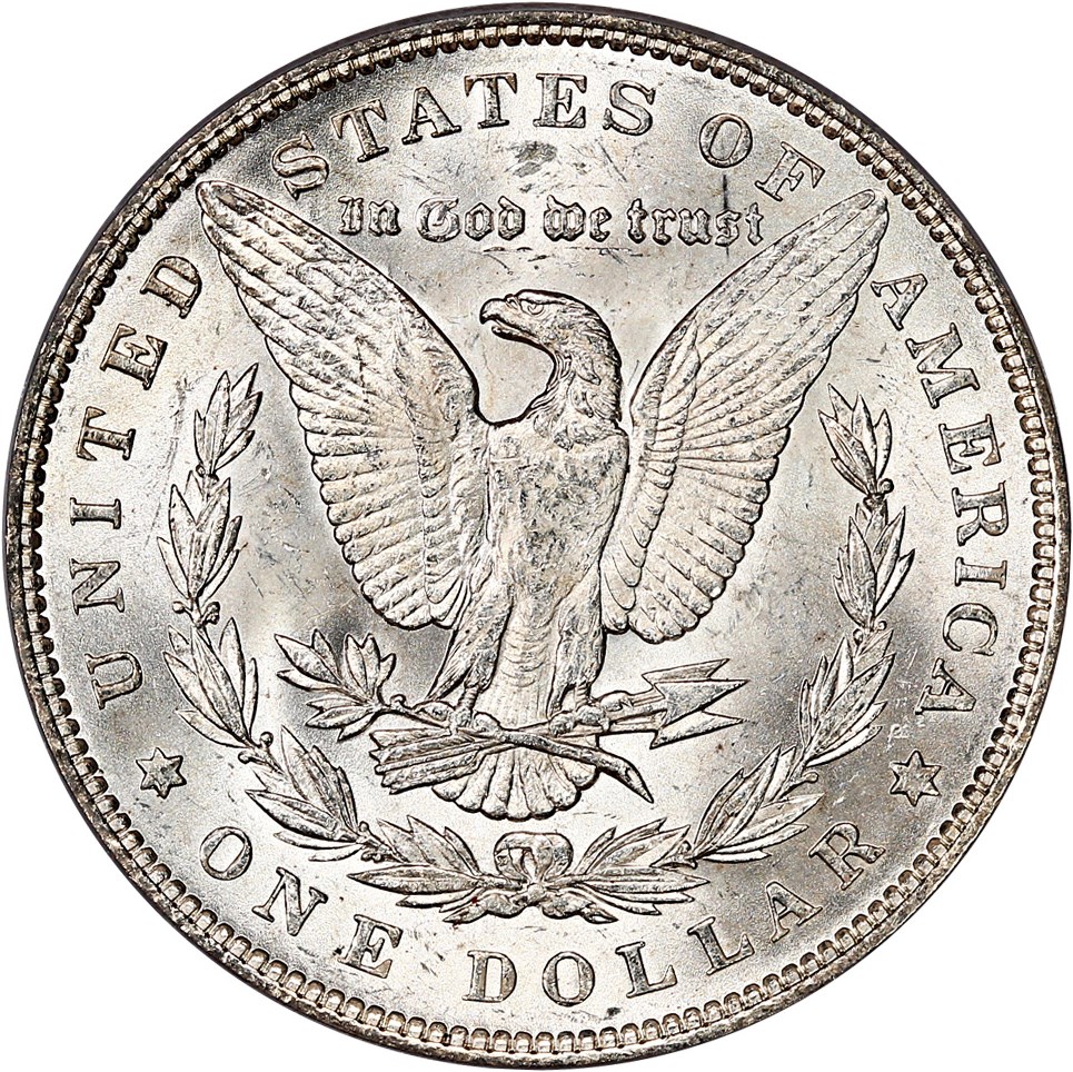 image for: Top 100 VAM: 1891 $1 PCGS MS63 (VAM-2, Doubled Ear)