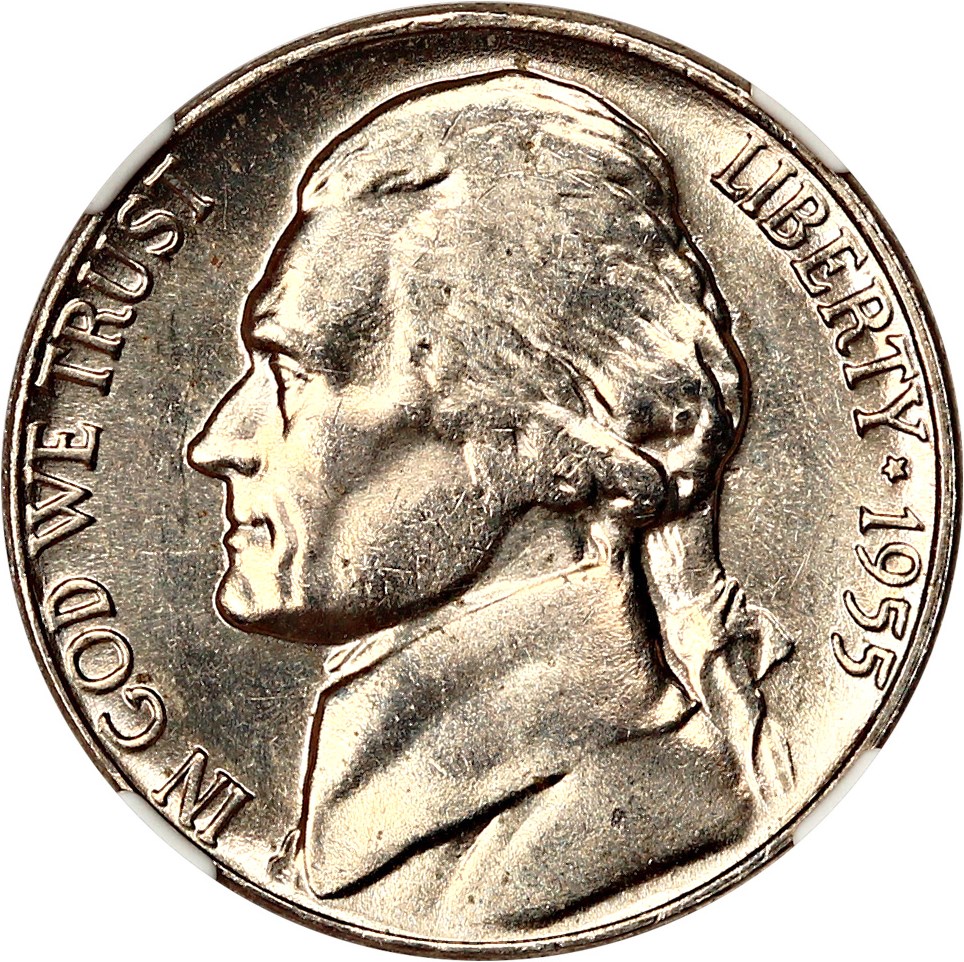 image for: 1955-D 5c NGC MS65 5FS