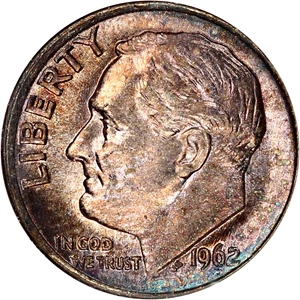 image for: 1962 10c NGC MS65 FB