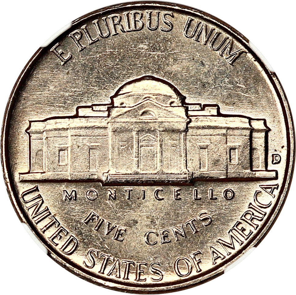 image for: 1955-D 5c NGC MS65 5FS