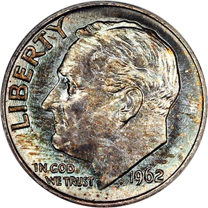 image for: 1962 10c PCGS MS66 FB