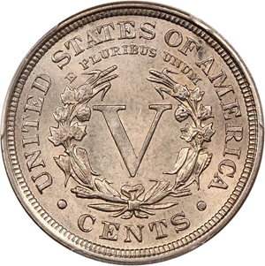 image for: 1904 5c PCGS UNC Details (Cleaned)