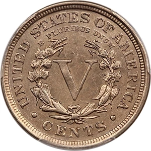 image for: 1910 5c PCGS AU Details (Cleaned)