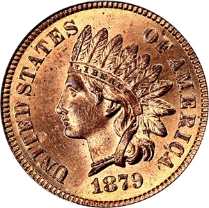 image for: 1879 1c PCGS MS65 RD