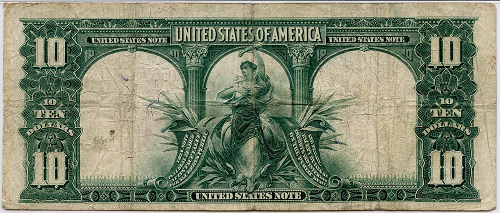 image for: FR. 114 1901 $10 Legal Tender PMG Very Fine 20 [16678074]