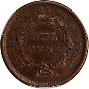 image for: 1839 1c PCGS XF45 (Type of 1840)