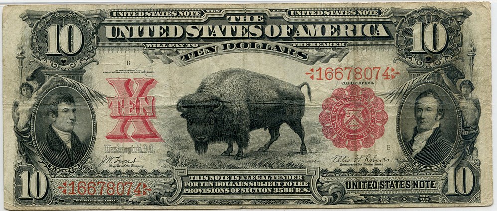 image for: FR. 114 1901 $10 Legal Tender PMG Very Fine 20 [16678074]