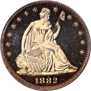 image for: 1882 50c PCGS/CAC Proof 64 CAM