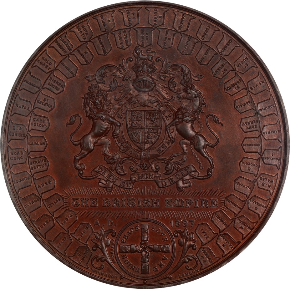 image for: Great Britain: 1897 Bronze Medal PCGS SP64 (Eimer-1816)