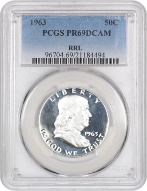 image for: 1963 50c PCGS Proof 69 DCAM