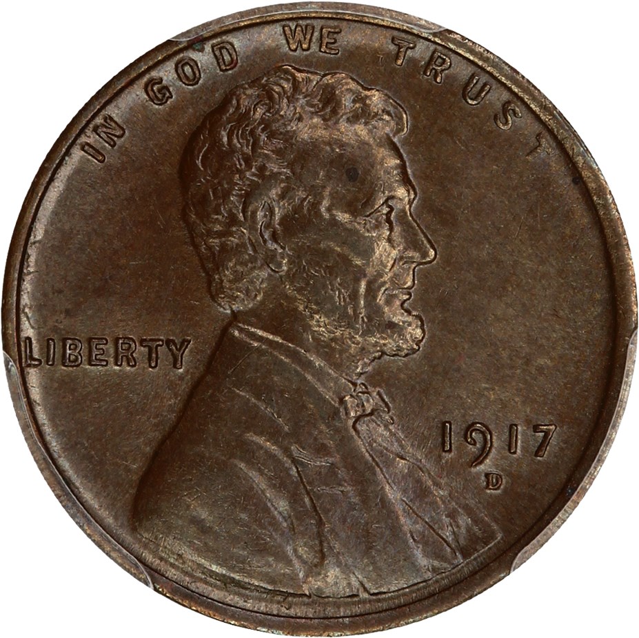 image for: 1917-D 1c PCGS MS63 BN