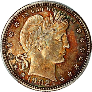 image for: 1902-S 25c PCGS/CAC MS66+