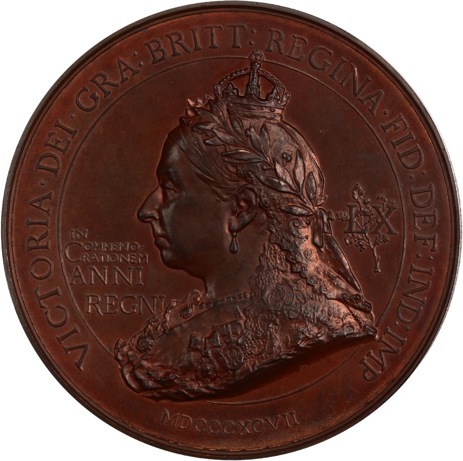 image for: Great Britain: 1897 Bronze Medal PCGS SP64 (Eimer-1816)