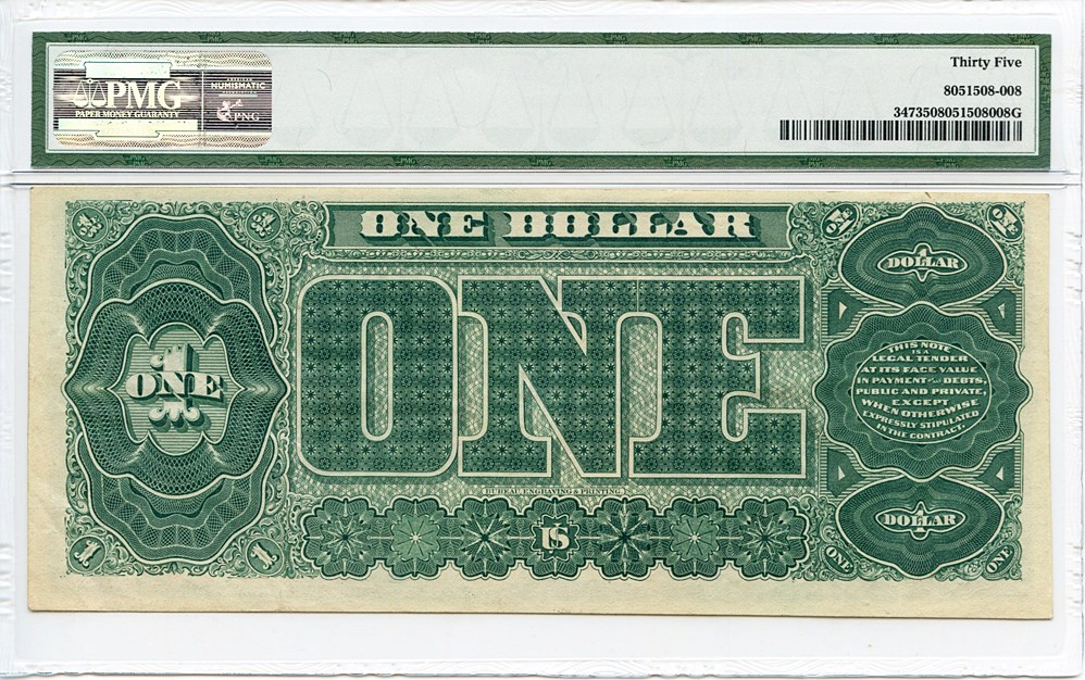 image for: FR. 347 1890 $1 Treasury Note PMG Very Fine 35 [A3023848]
