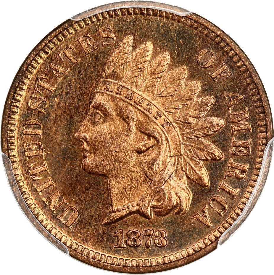 image for: 1873 1c PCGS Proof 65 RB (Closed 3)