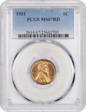 image for: 1931 1c PCGS MS67 RD