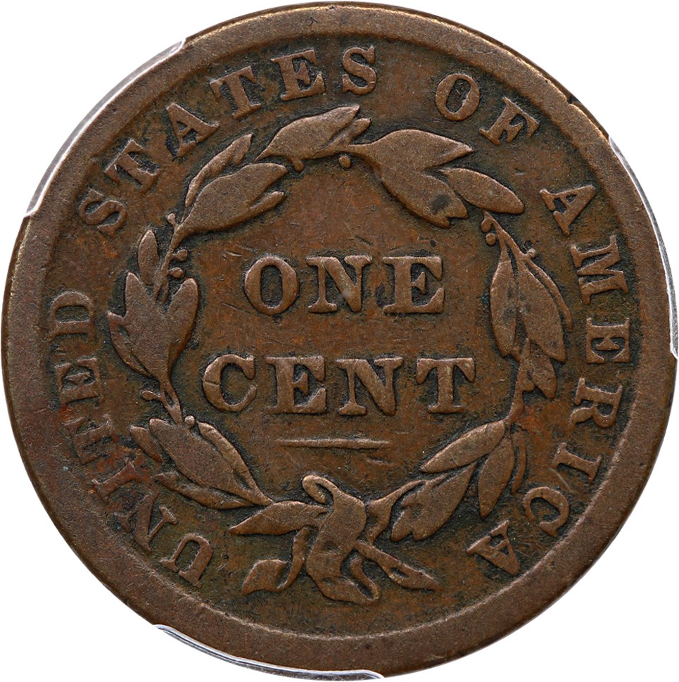 image for: 1839/6 1c PCGS/CAC VG-08 