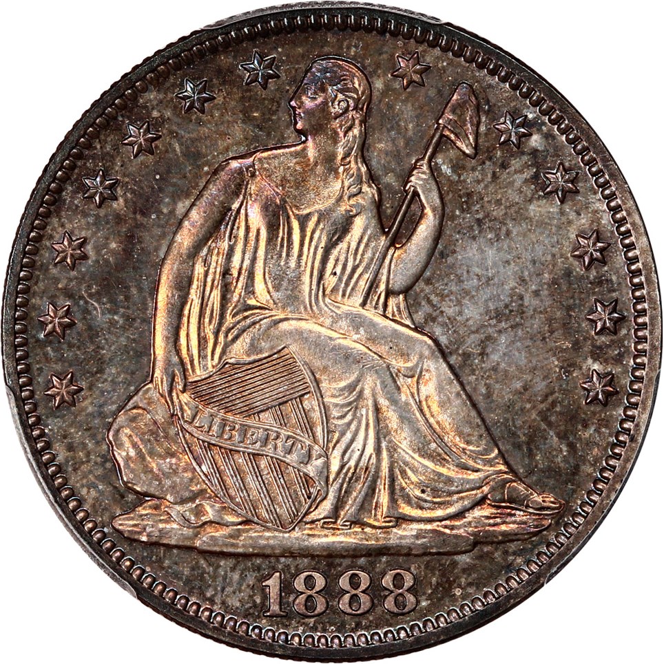 image for: 1888 50c PCGS/CAC Proof 64