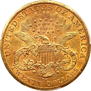 image for: 1885-CC $20 PCGS/CAC AU53