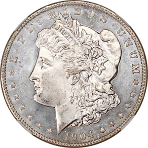 image for: 1904-O $1 NGC MS67