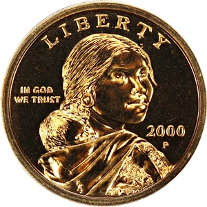 image for: 2000-P Sac $1 PCGS MS68 (Goodacre Presentation)