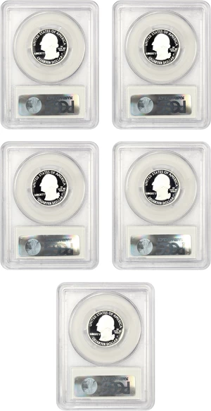 image for: 2011-S America the Beautiful Quarter Set 25c PCGS Proof 69 DCAM (Silver, 5 Coins)