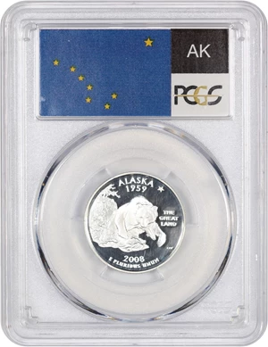 image for: 2008-S Alaska 25c PCGS Proof 70 DCAM (Silver)