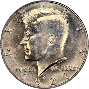 image for: 1987-D 50c PCGS MS65