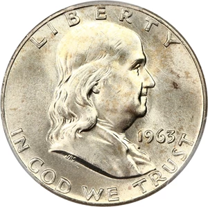image for: 1963-D 50c PCGS MS66