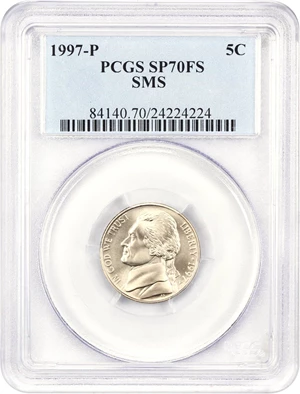 image for: 1997-P 5c PCGS MS70 FS (Special Mint Set)