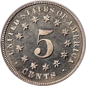 image for: 1879 5c PCGS/CAC Proof 67