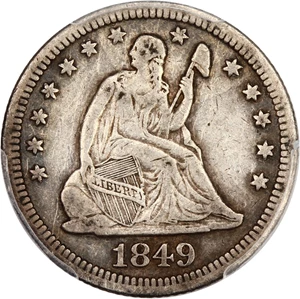 image for: 1849-O 25c PCGS VF25