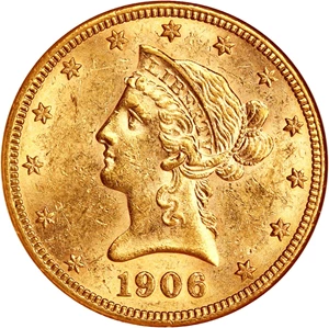 image for: 1906-S $10 NGC MS61