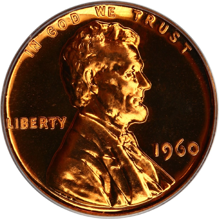 image for: 1960 1c PCGS Proof 67 RD (Small/Large Date)