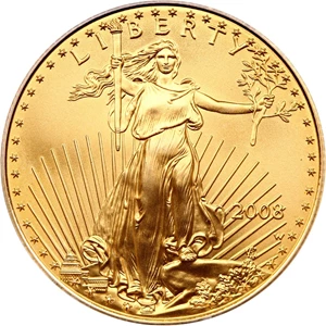 image for: 2008-W Gold Eagle $25 PCGS MS69 (Burnished)