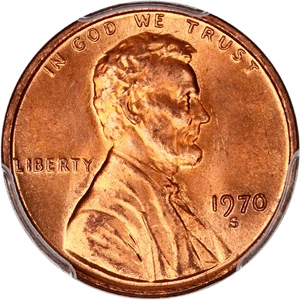 image for: 1970-S 1c PCGS MS65 RD (Large Date, Doubled Die Obverse, FS-103, FS-030.1)