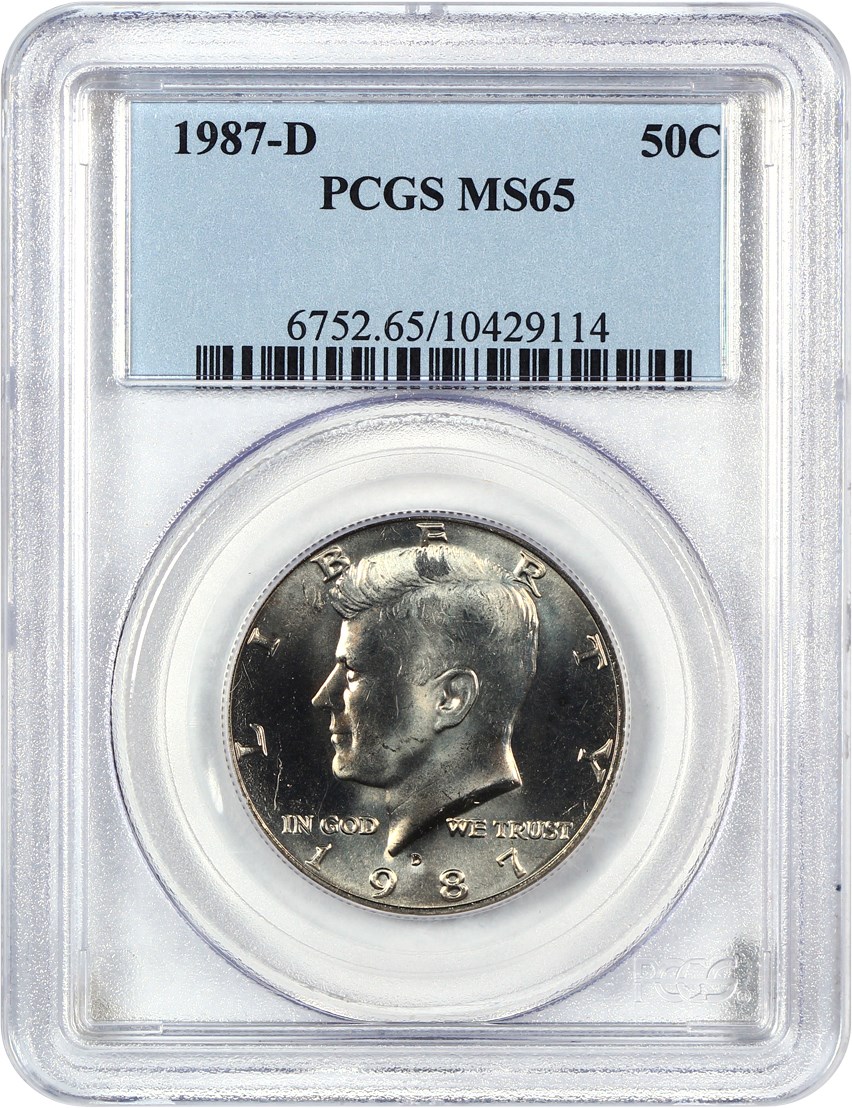 image for: 1987-D 50c PCGS MS65