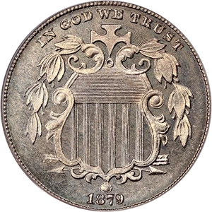image for: 1879 5c PCGS/CAC Proof 67