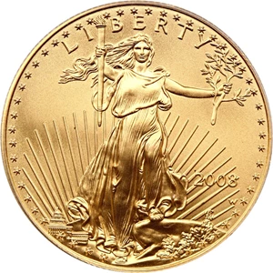 image for: 2008-W Gold Eagle $25 PCGS MS69 (Burnished)