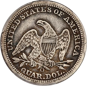 image for: 1849-O 25c PCGS VF25