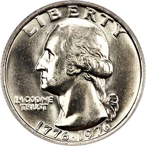 image for: 1976 25c PCGS MS66 (Clad)