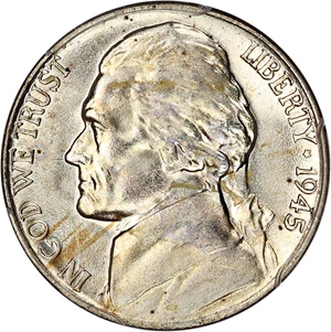 image for: 1945-P 5c PCGS MS65 (TDR, FS-804, FS-030.5)