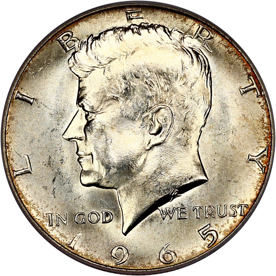image for: 1965 50c PCGS MS65